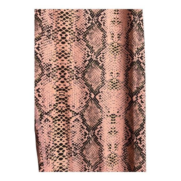 TYC Womens Athletic Pants Leggings Til You Collapse Pink Snake Workout Crossfit - Picture 2 of 5